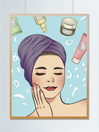 動(dòng)漫美女與護(hù)膚品 虛擬與現(xiàn)實(shí)的美麗交匯